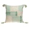 Nassau Collection 20" Cream and Mint Transitional Throw Pillow